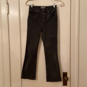 Madewell Cali Demi Boot Jeans- Bellspring Black